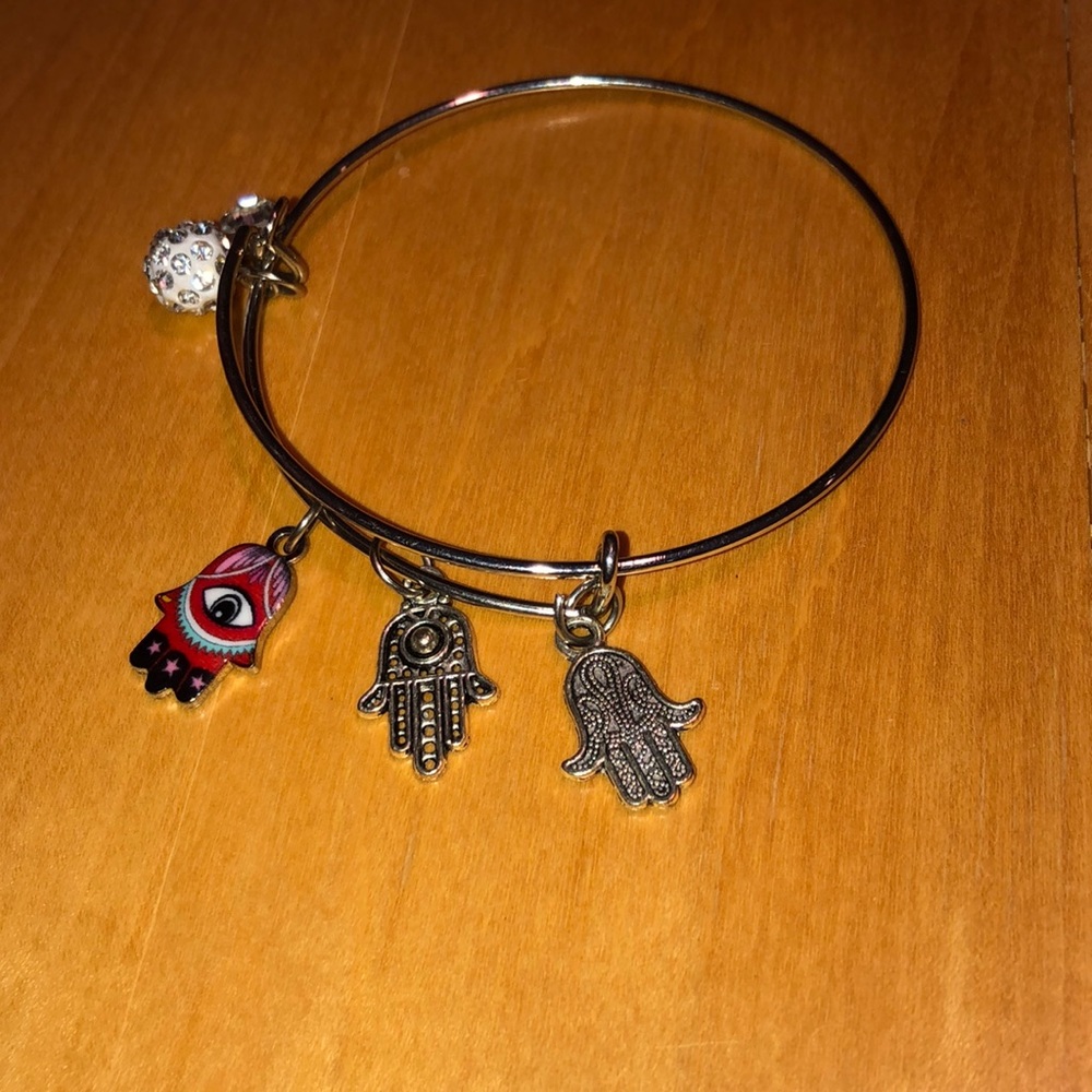 Hamsa Charm Bangle